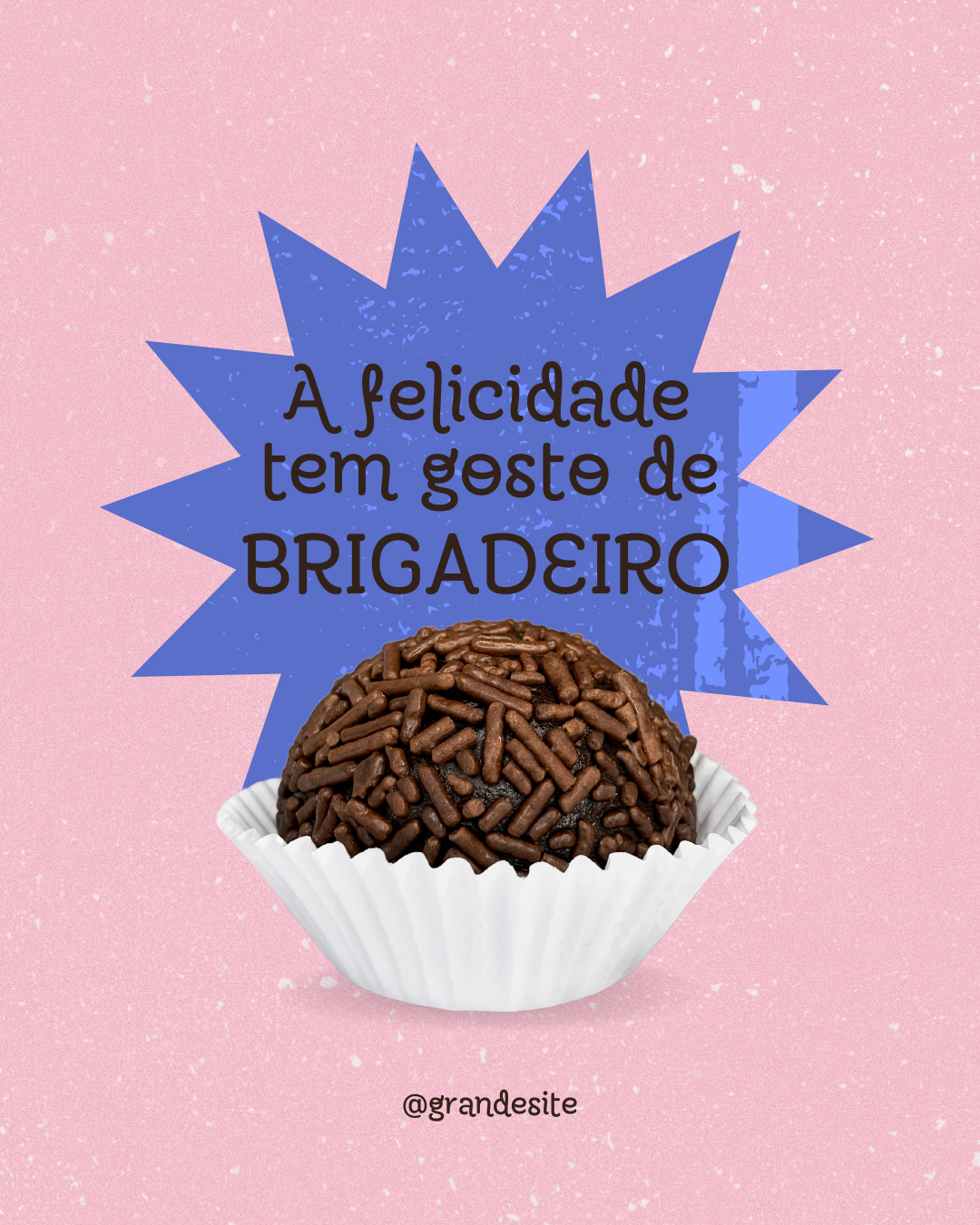 Post instagram confeitaria rosa e azul